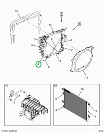 2519401C91 CHANNEL, RADIATOR LEFT SIDE SU