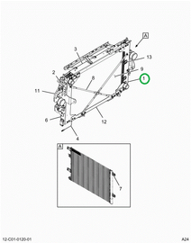 2519403C91 CHANNEL, RADIATOR RIGHT SIDE S