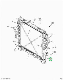 2519404C91 CHANNEL, RADIATOR RIGHT SIDE S