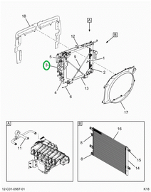 2519411C91 COOLER, CHARGE AIR