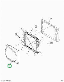 2519424C91 SHROUD, RADIATOR FAN