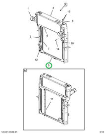 2519429C91 CHANNEL, BOTTOM, RADIATOR MOUN