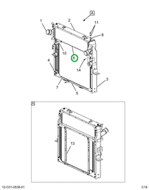 2519435C91 CHANNEL, CENTER, RADIATOR MOUN