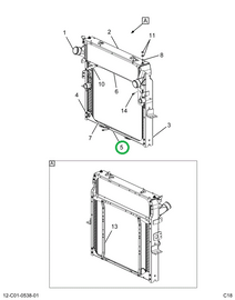 2519436C91 CHANNEL, BOTTOM, RADIATOR MOUN