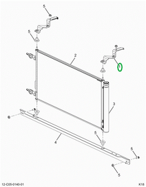 2519440C1 BRACKET, MOUNTING UPPER
