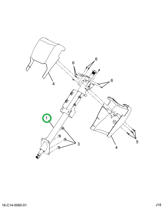 2519449C91 SHAFT,COLUMN, STEERING