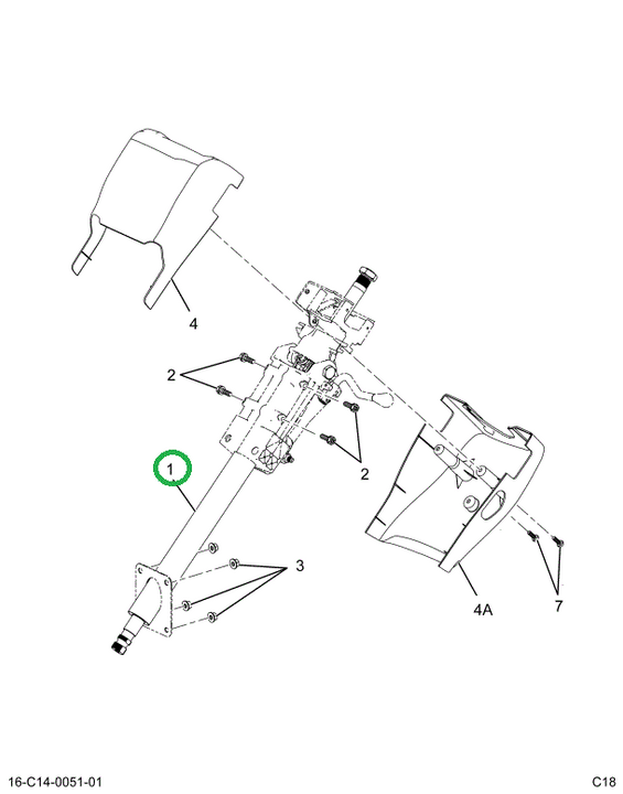 2519475C91 MODULE,COLUMN, TILT TELESCOPIN