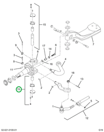 2519476C91 PIN,KING PIN KIT, HIGH FRICTIO