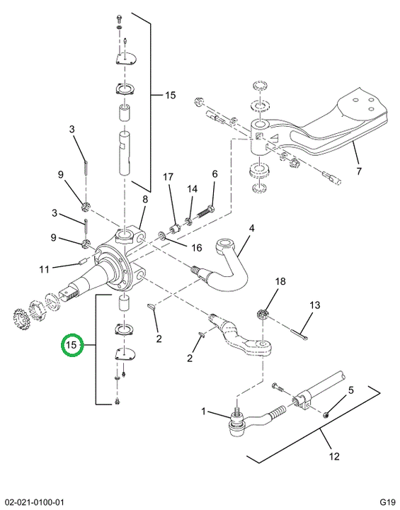 2519476C91 PIN,KING PIN KIT, HIGH FRICTIO