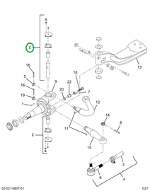 2519548C91 PIN,KING PIN KIT, HIGH FRICTIO