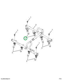 2519584C91 INJECTOR, FUEL GAS