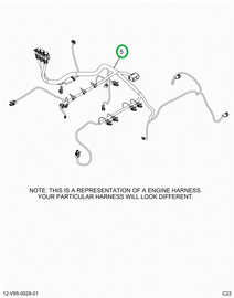2519651C91 Harness, Master,  Hx Isx Engin