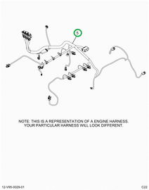 2519653C91 Harness, Master,  Hx Isx Engin