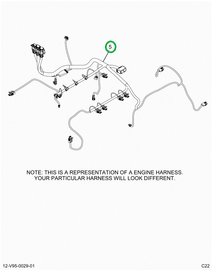 2519656C91 Harness, Master,  Hx Isx Engin