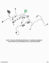 2519660C91 Harness, Master,  Hx Isx Engin