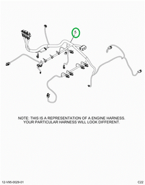 2519663C91 Harness, Master,  Hx Isx Engin