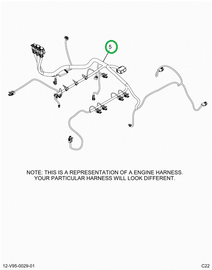 2519664C91 Harness, Master,  Hx Isx Engin