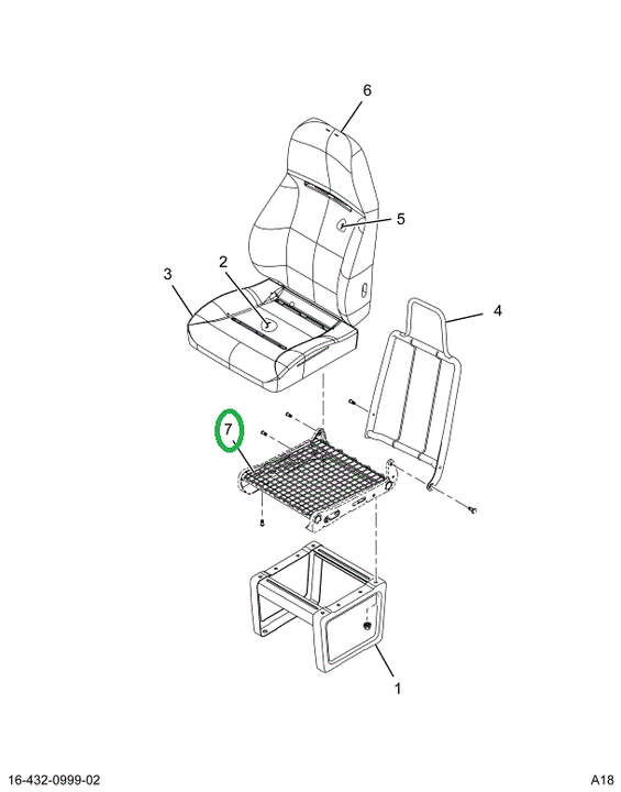 2519815C91 CLIP, CUSHION, SPRING