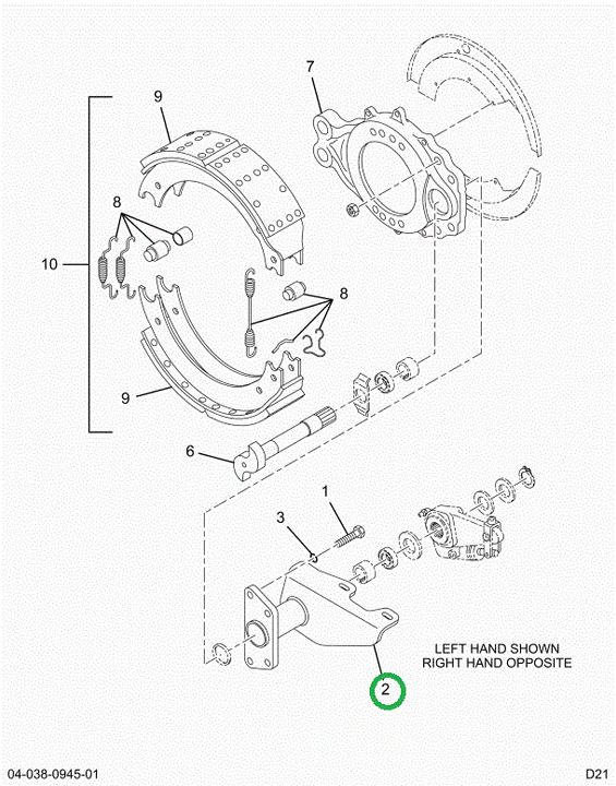 2519819C91 Bracket, Chamber Rh Rear