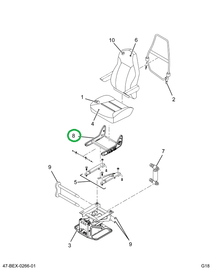 2519889C1 FRAME, LOWER CUSHION