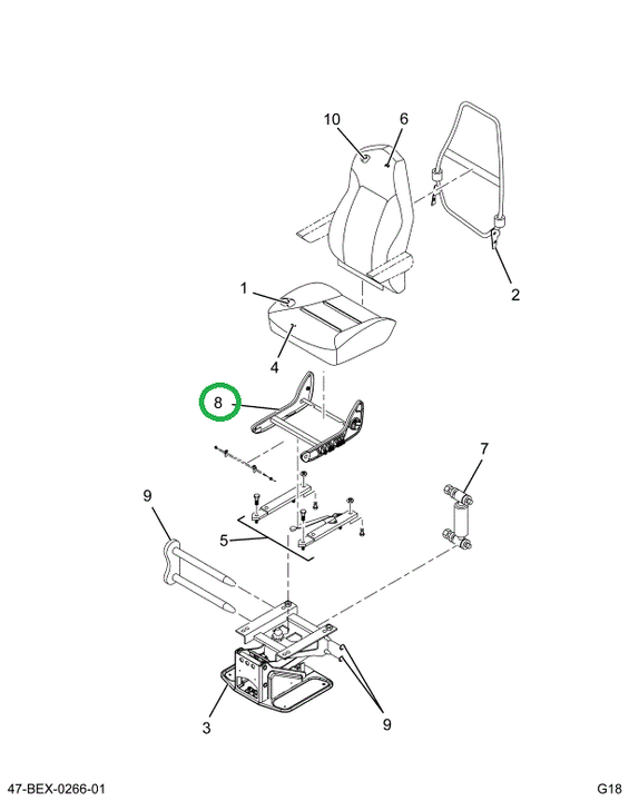 2519889C1 FRAME, LOWER CUSHION