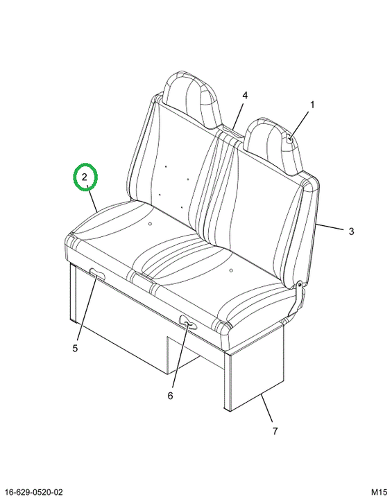 2519904C1 COVER, CUSHION