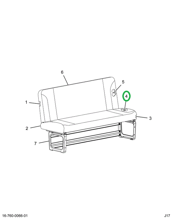 2519935C1 Upholstered Bottom Cushion