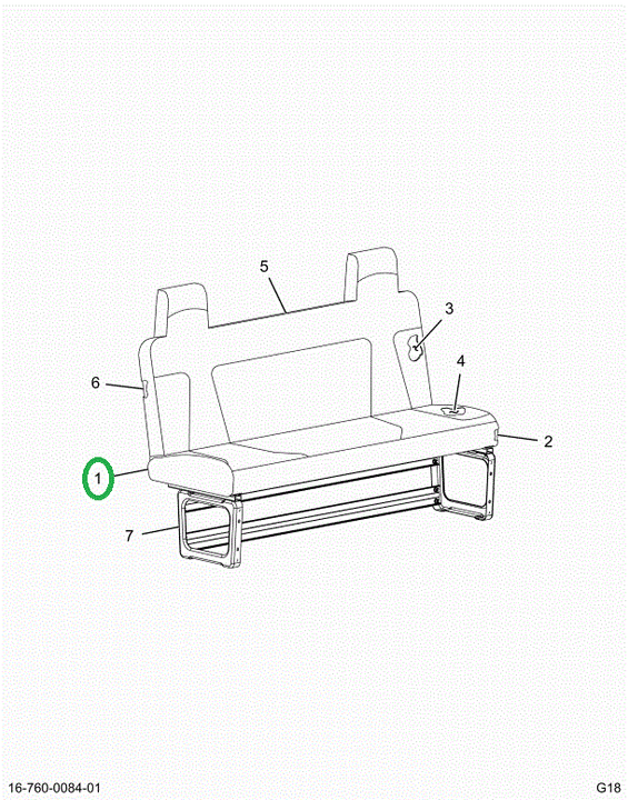 2519944C1 Cover, Cushion