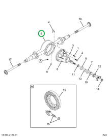 2520190C92 HOUSING, DANA AXLE S130