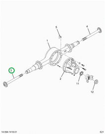 2520191C91 SHAFT, AXLE, RH