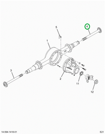 2520192C91 SHAFT, AXLE, LEFT HAND
