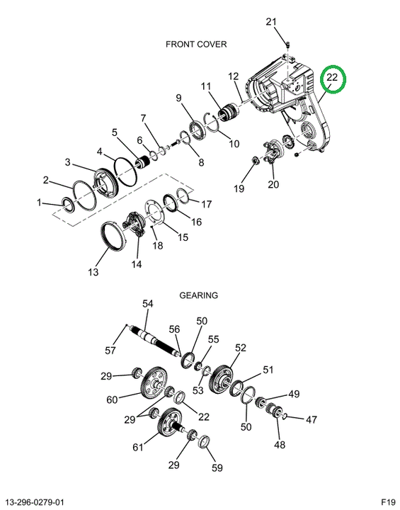 2520239C1 CASE,TRANSFER CASE HALF 3290-O