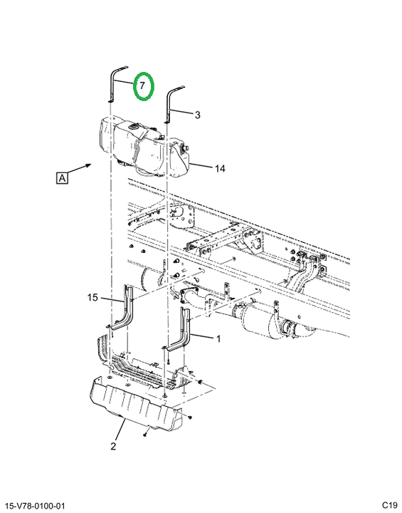 2520489C1 STRAP,REAR STRAP VISTA