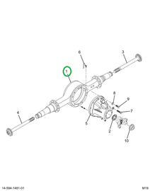 2520504C91 Axle Housing Dana  S110