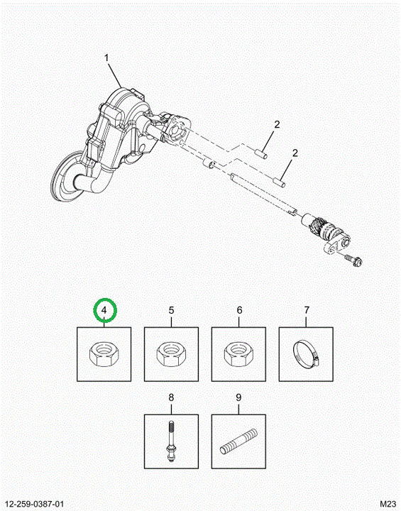 2520585C1 Nut, Oil Pump Support