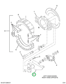 2520683C1 BRACKET ,S CAM TUBE STYLE LEFT