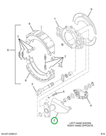 2520684C1 BRACKET ,S CAM TUBE STYLE RIGH