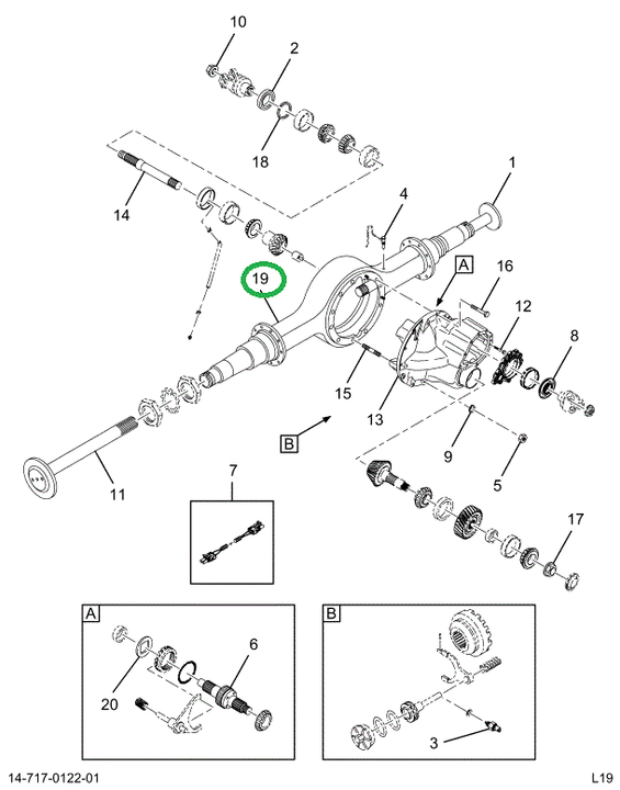 2520698C91 Housing, Rear Axle