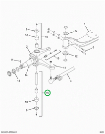 2520704C91 PIN,STD KING PIN KIT