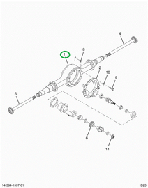 2520757C91 Axle Housing 19060 S Ro