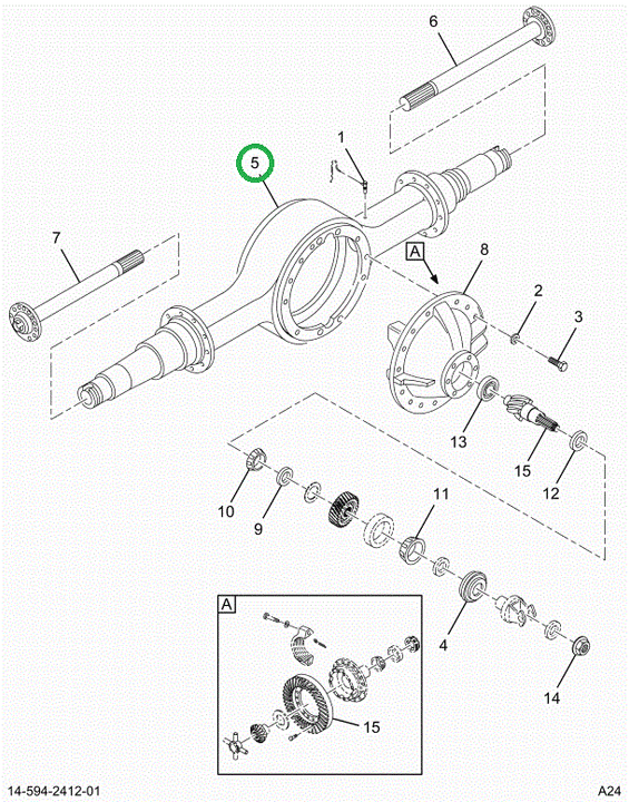 2520759C91 HOUSING,AXLE HOUSING R344