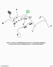 2520789C91 Harness, Lt Isx Engine, Vertic