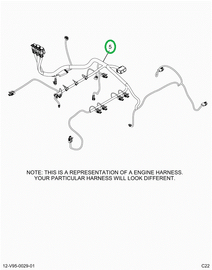 2520829C91 Harness, Lt Isx Engine, Vertic