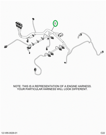 2520844C91 Harness, Lt Isx Engine, Vertic