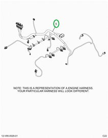 2520861C91 HARNESS, A26 ENGINE, VERTICAL