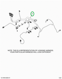 2520862C91 Harness, A26 Engine, Vertical