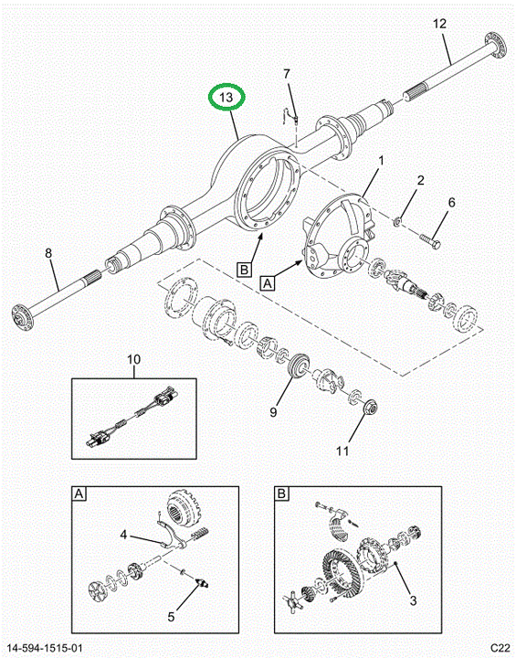 2520933C91 Axle Housing