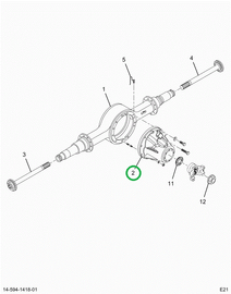 2520935C91 Head Dana S130  4.88