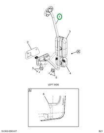 2520967C91 BRACKET ASSEMBLY, LEFT HAND, B