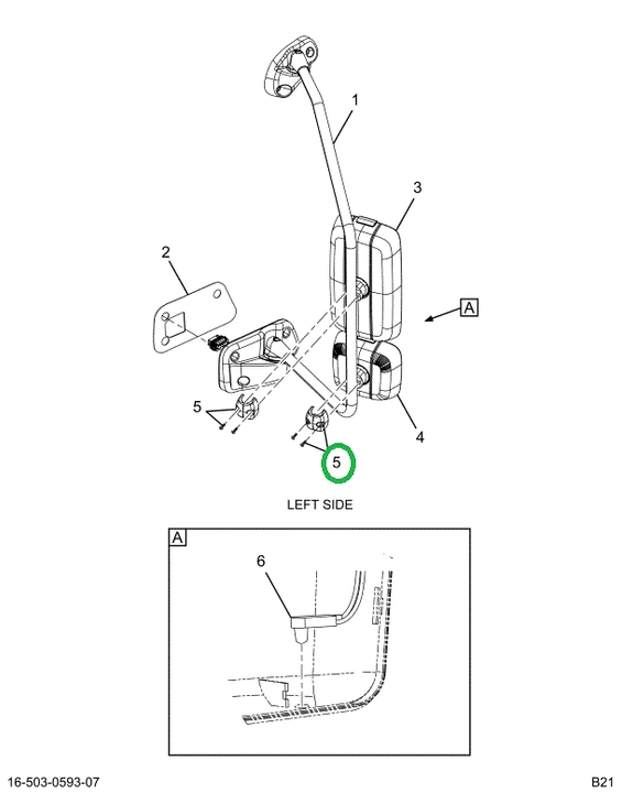 2520968C91 Kit, Mirror Clamp W/2 Screws